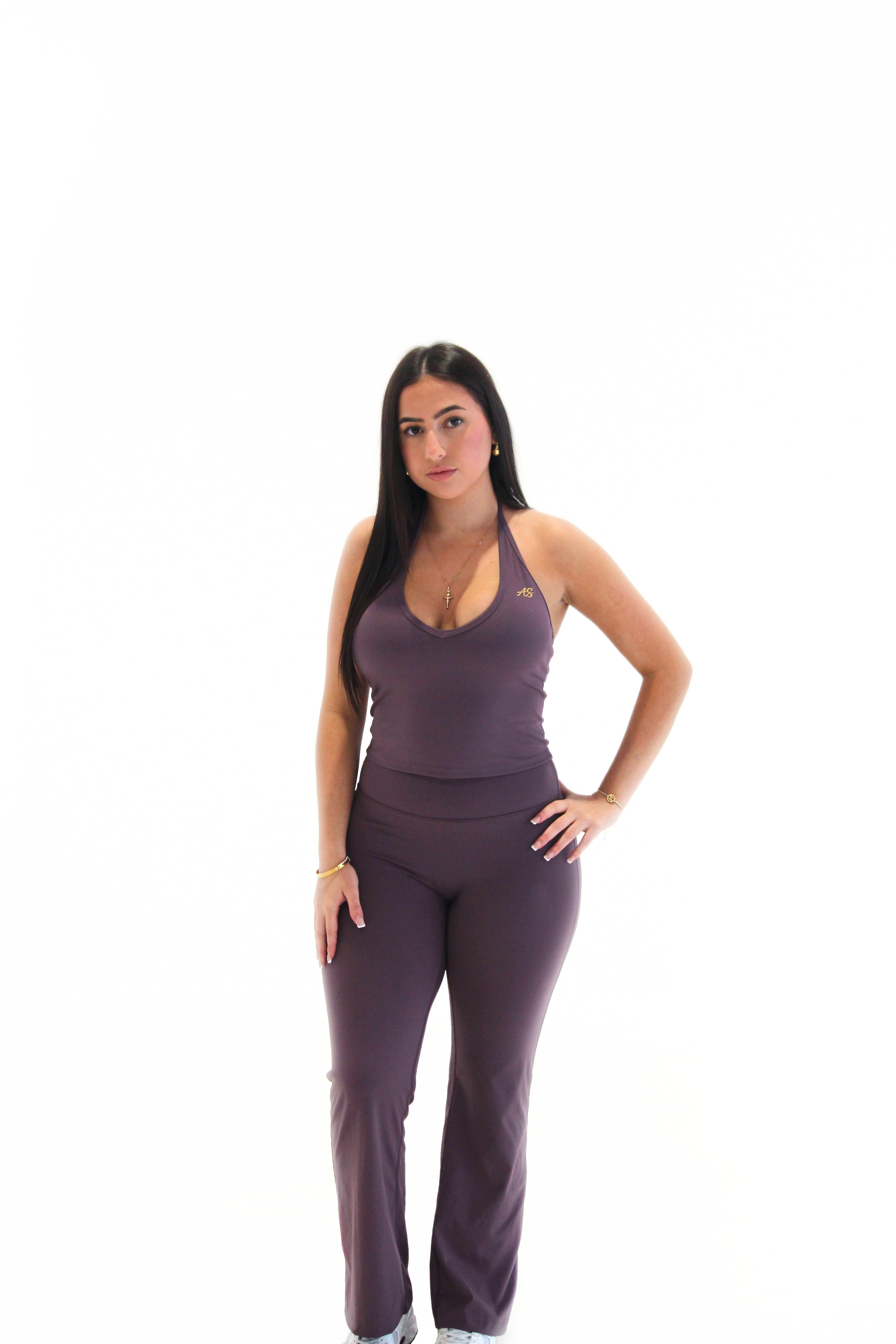 CLASSIC HALTER TOP - DUSTY PURPLE