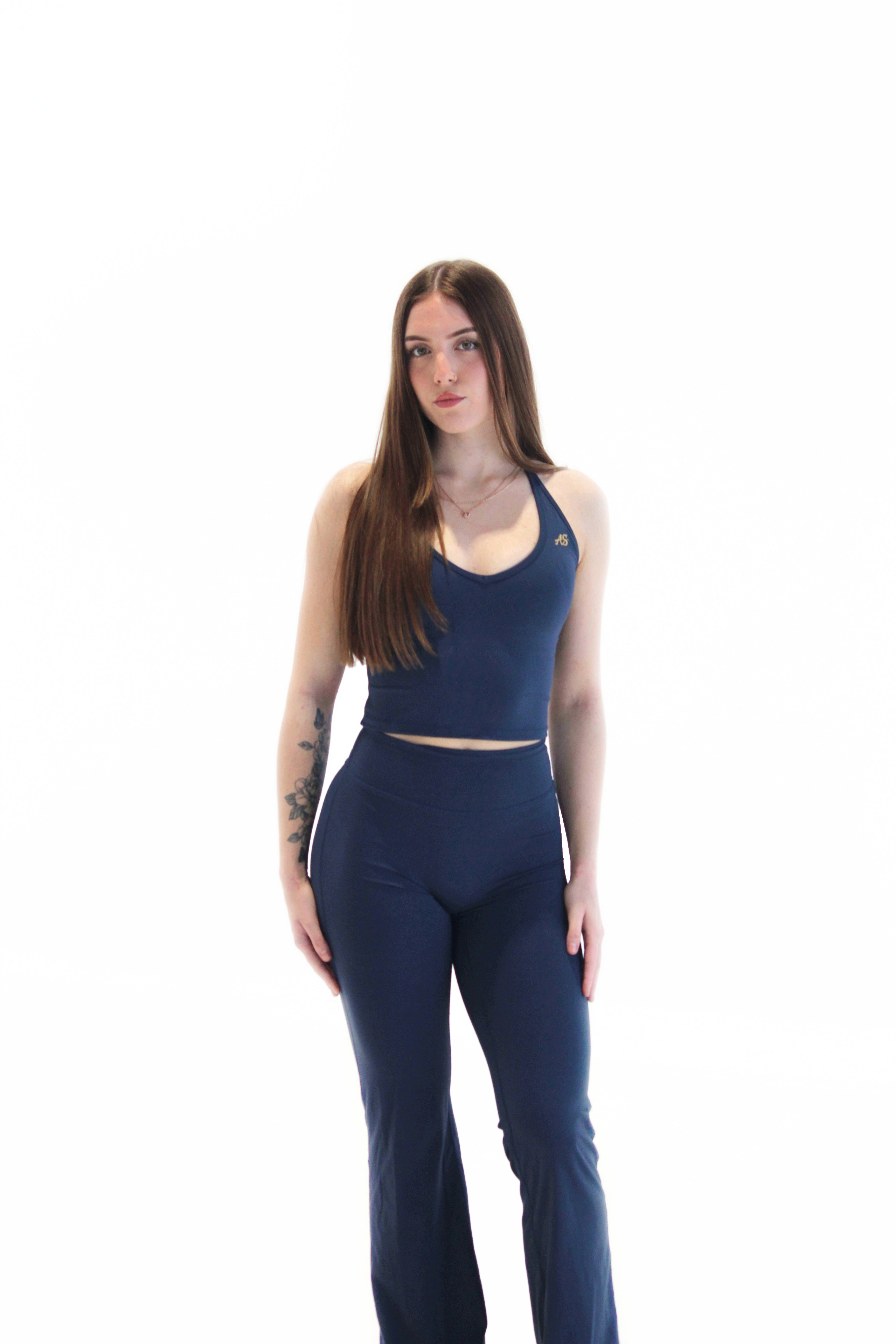 CLASSIC HALTER TOP - NAVY