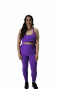 DOUBLE CROSS BACK BRA - DEEP PURPLE