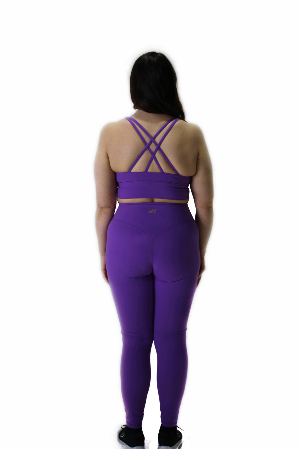 DOUBLE CROSS BACK BRA - DEEP PURPLE